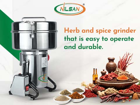 Herb and spice grinder that is easy to operate and durable.